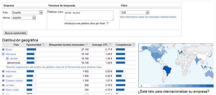 Google Market Finder